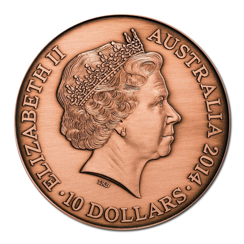 $10 2014 Victoria Cross Antique Copper Coin