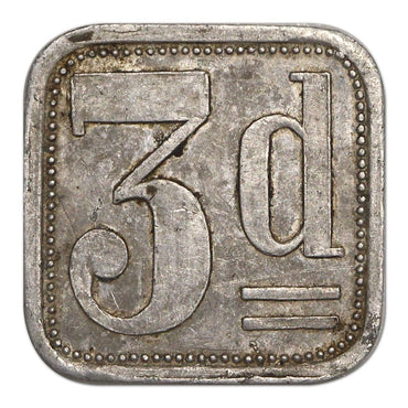 Australia (1914-1918) Liverpool Internment Square Threepence VF