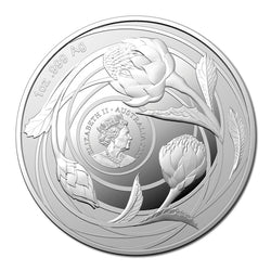 $1 2022 Wildflowers of Australia - Waratah 1oz Silver UNC