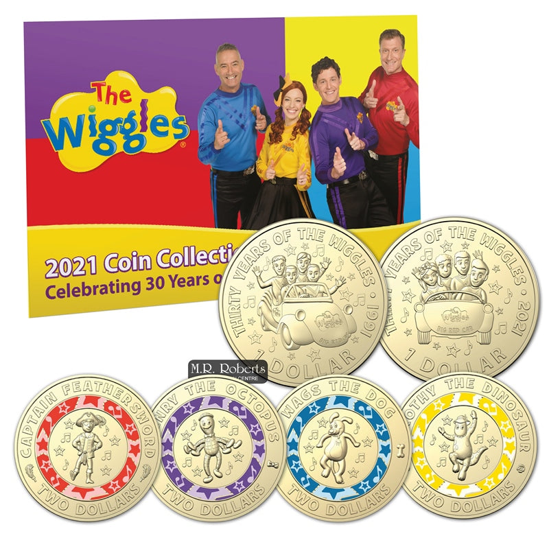2021 Wiggles 6 Coin Collection Folder