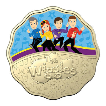 30c 2021 30 Years of the Wiggles Scalloped Two Coin UNC Set