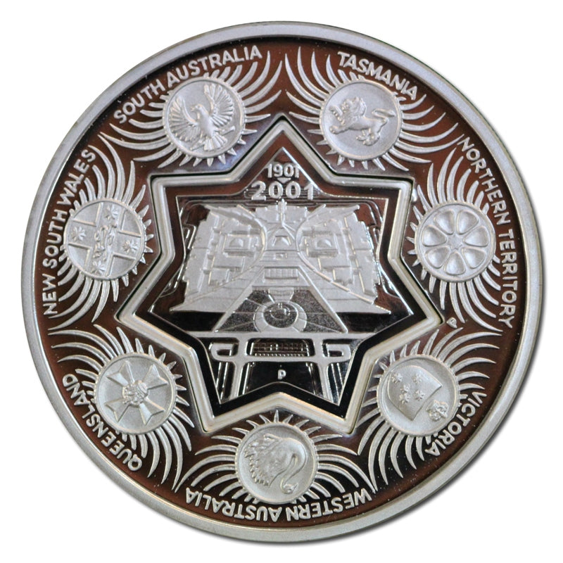2001 Centenary of Federation Holey Dollar & Dump Silver Pair