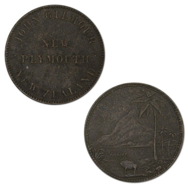 New Zealand ND John Gilmour Penny Token A.143