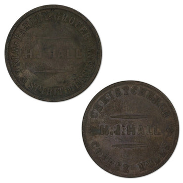 New Zealand ND H. J. Hall Penny Token A.165