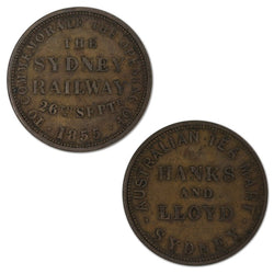 Australia 1855 Hanks & Lloyd Penny Token A.188