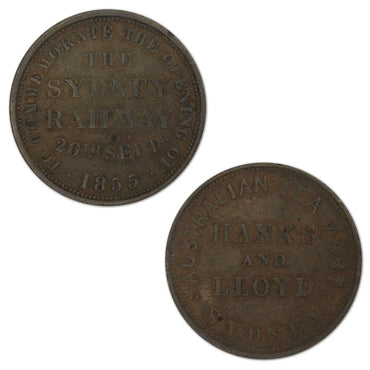 Australia 1855 Hanks & Lloyd Penny Token A.188