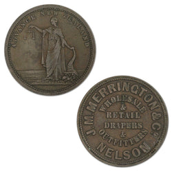 New Zealand ND J.M. Merrington & Co Penny Token A.363