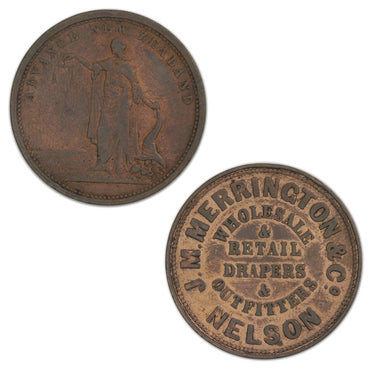 New Zealand ND J.M. Merrington & Co Penny Token A.363