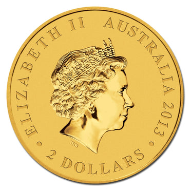$2 2010 Kangaroo Mini Gold 99.99% 0.5g