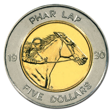 $5 2000 Phar Lap Bi-Metal UNC