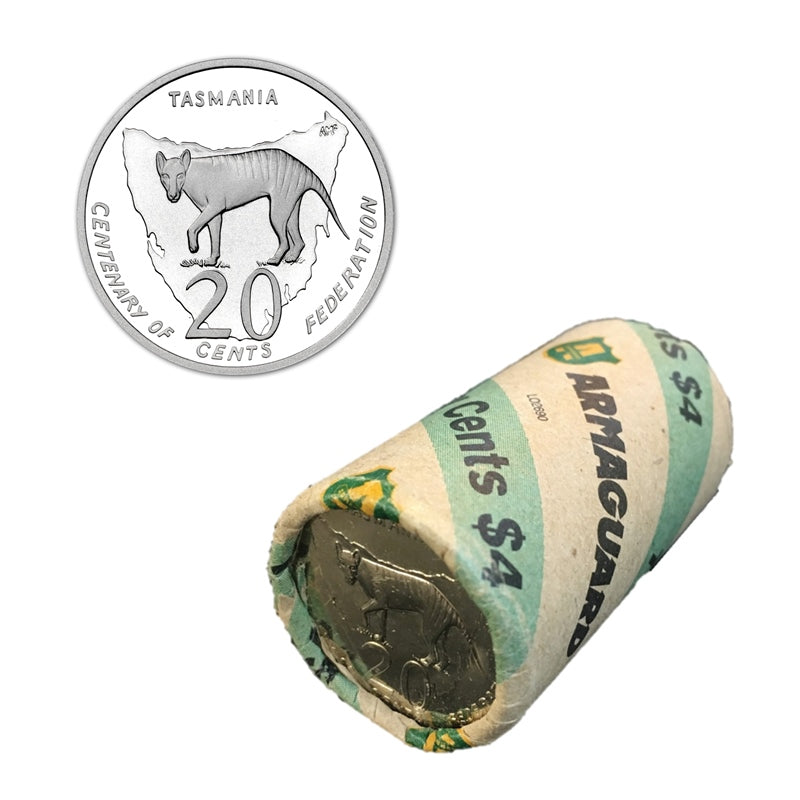 20c 2001 Centenary of Federation Tasmania Security Roll