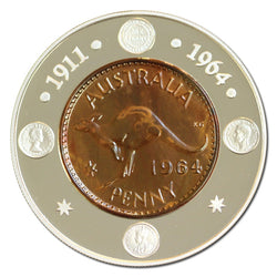 $1 Subscription 2004 1964 Penny Silver Proof - reverse | $1 Subscription 2004 1964 Penny Silver Proof - obverse