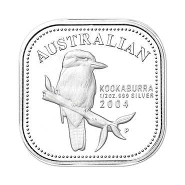 2004 Kookaburra 1/2oz Silver Square Proof Coin