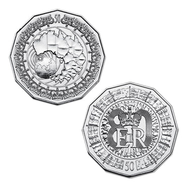 50c 2006 Royal Visit & 80th Birthday UNC Pair