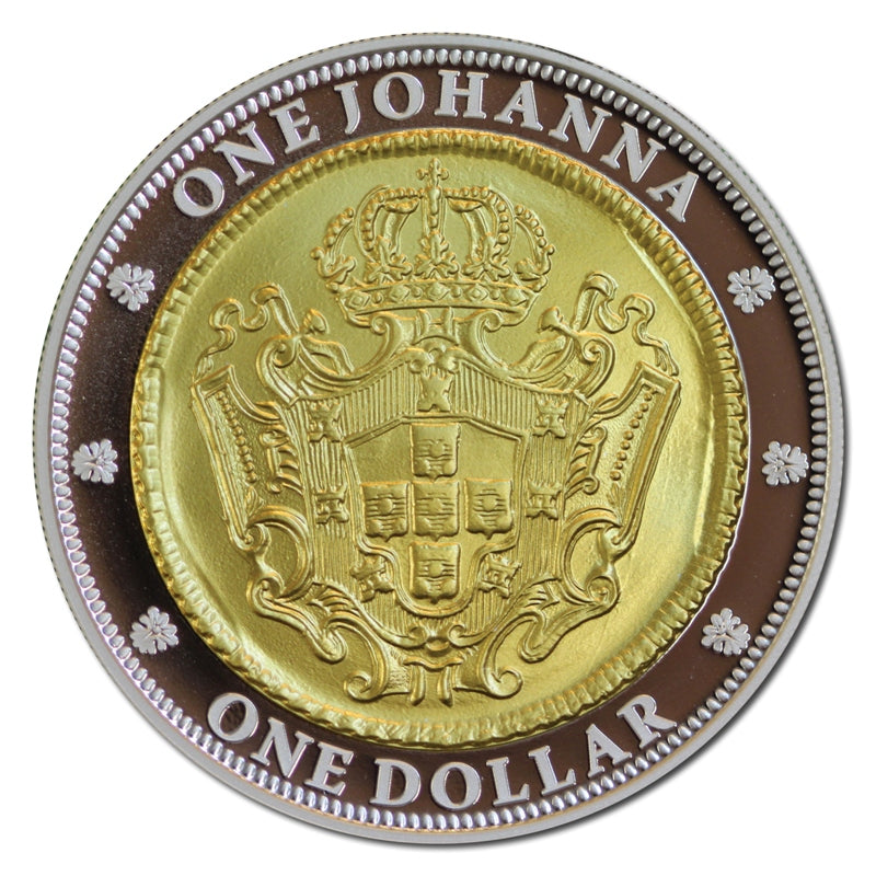 $1 Subscription 2007 Portuguese Johanna Gold Plated Silver Proof - reverse | $1 Subscription 2007 Portuguese Johanna Gold Plated Silver Proof - obverse