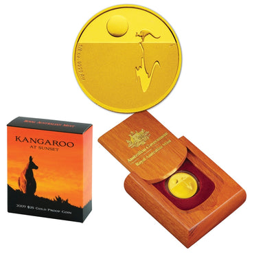 $25 2007-2019 Kangaroo at Sunset 13 Coin Gold Proof Set