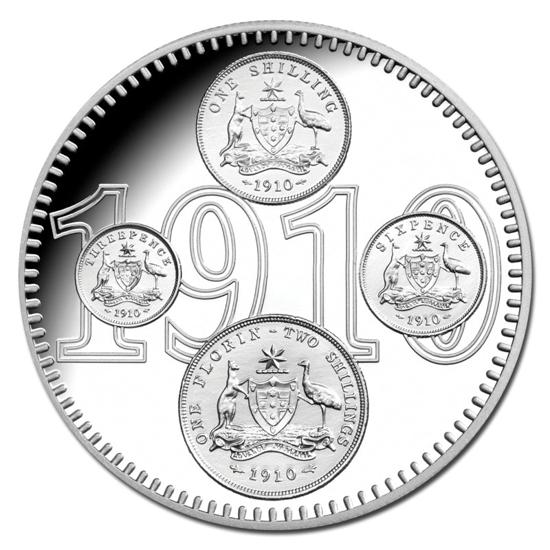 $1 Subscription 2010 100 Years Aust Coinage Silver Proof