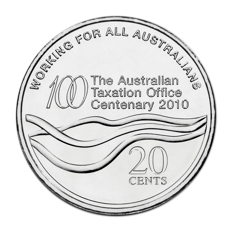 20c 2010 Royal Australian Mint Roll ATO 100th Anniversary