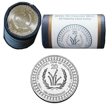 20c 2011 Royal Australian Mint Roll Volunteers