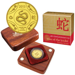 $10 2013 Year of the Snake 1/10oz Gold Proof