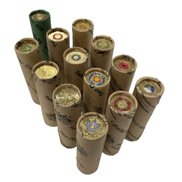 $2 2013-2020 13 Commemorative Coin Roll Set | $2 2013-2020 13 Commemorative Coin Roll Set