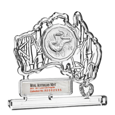 50c 2013 Year of Snake Australia Frame