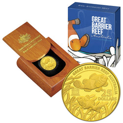 $25 2015 Great Barrier Reef 1/4oz Gold Proof