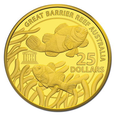 $25 2015 Great Barrier Reef 1/4oz Gold Proof