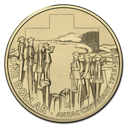 $1 2015 ANZAC Centenary BCMS 4 Coin Set UNC