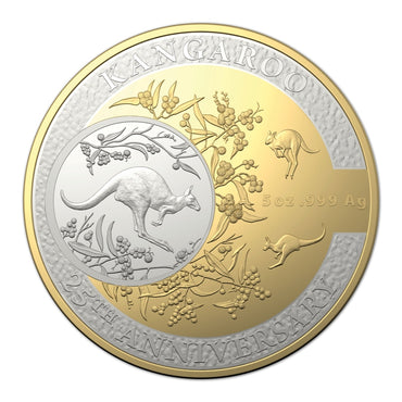 $10 2018 Kangaroo Selectively Gold Plated Proof Coin