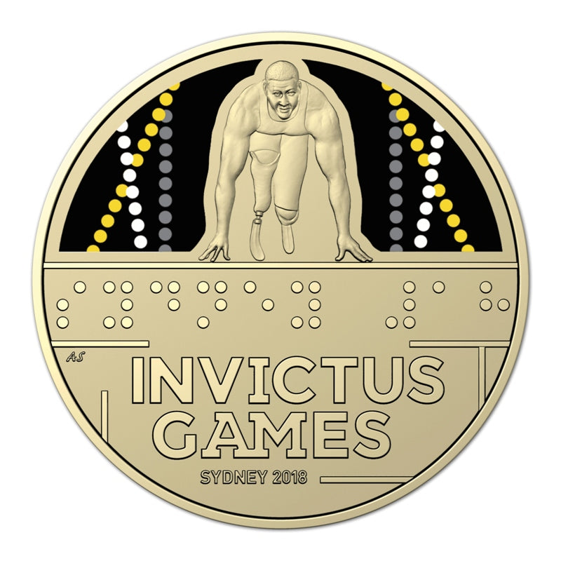 $1 2018 Invictus Games Al/Bronze UNC