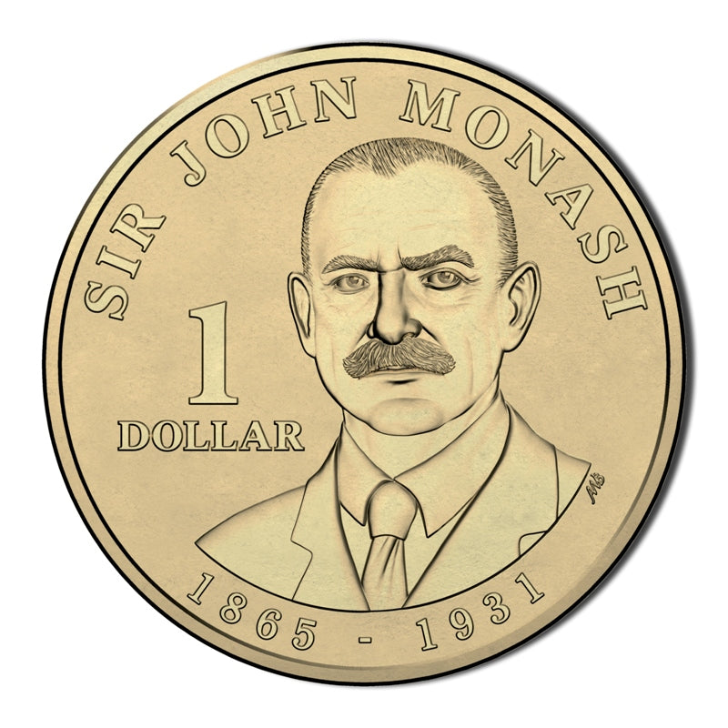 $1 2018 Sir John Monash Al/Bronze UNC