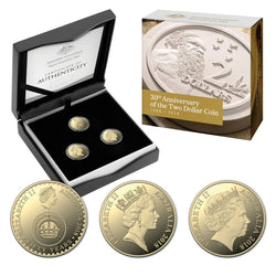 $2 2018 30th Anniversary of the Two Dollar 3 Coin Proof Set | $2 2018 30th Anniversary of the Two Dollar 3 Coin Proof Set