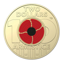 $2 2018 Remembrance Day Armistice Single UNC REVERSE | $2 2018 Remembrance Day Armistice Single UNC OBVERSE