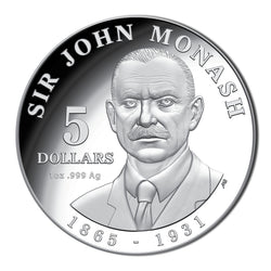$5 2018 Sir John Monash Silver Proof
