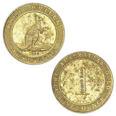 Australia (1853) Port Phillip Pattern 1oz Restrike | Australia (1853) Port Phillip Pattern 1oz Restrike OBVERSE | Australia (1853) Port Phillip Pattern 1oz Restrike REVERSE