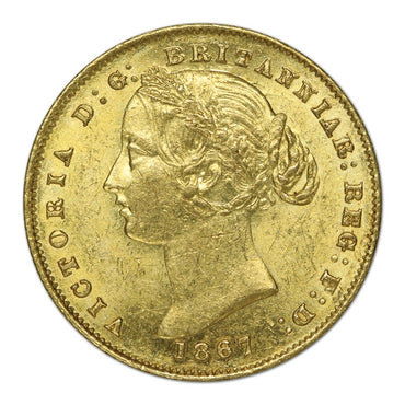 1867 Sydney Mint Gold Sovereign Lustrous UNC