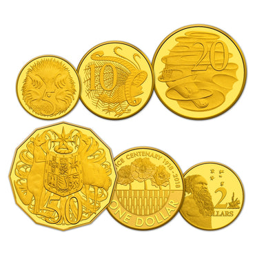 2018 Fine Gold Proof Set - Armistice Centenary