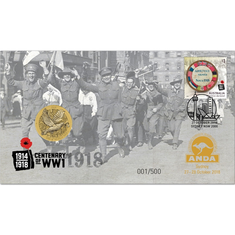 PNC 2018 Armistice of WWI - ANDA Overprint