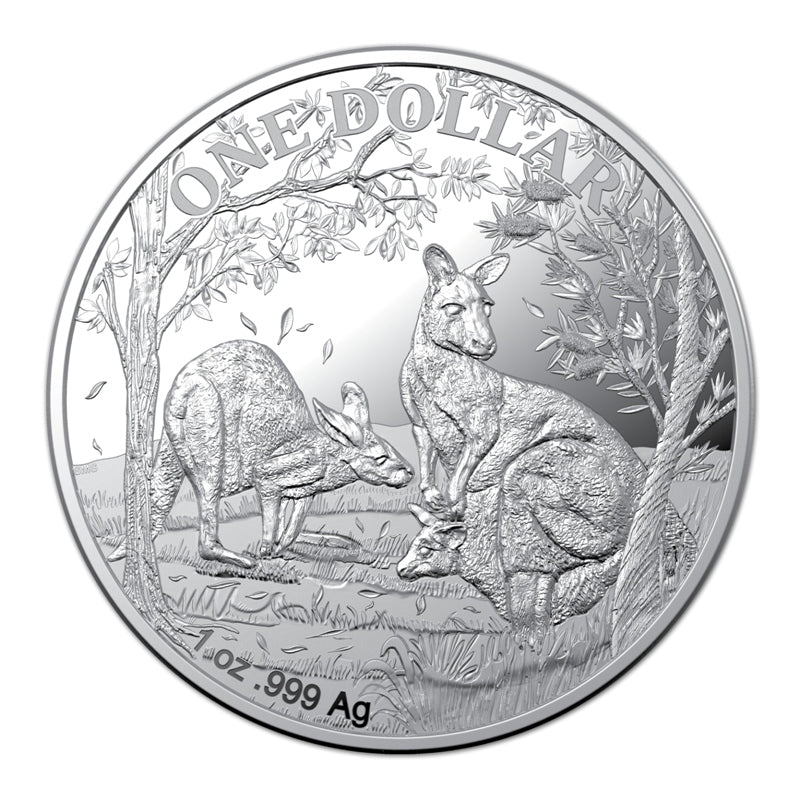 $1 2019 Kangaroo Seasons Change - Autumn 1oz Silver Proof