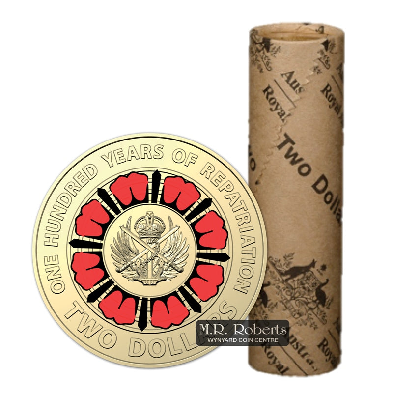 $2 2019 100 Years of Repatriation Mint Roll | $2 2019 100 Years of Repatriation Mint Roll REVERSE | $2 2019 100 Years of Repatriation Mint Roll OBVERSE