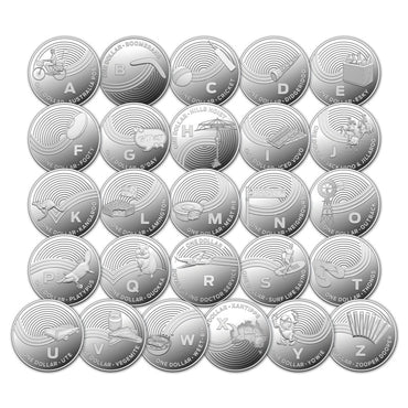 $1 2019 Great Aussie Coin Hunt A-Z Silver Proof Set of 26 | $1 2019 Great Aussie Coin Hunt A-Z Silver Proof Set of 26