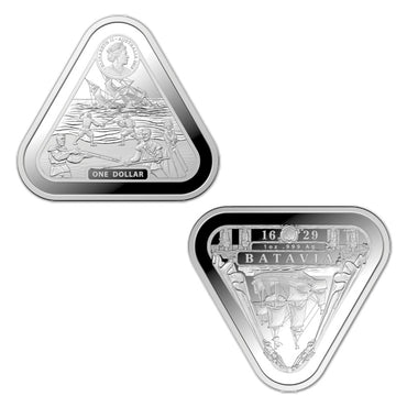 $1 2019 Batavia Triangle 1oz Silver UNC