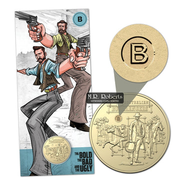 $1 2019 Australian Bushrangers 'B' Counterstamp UNC