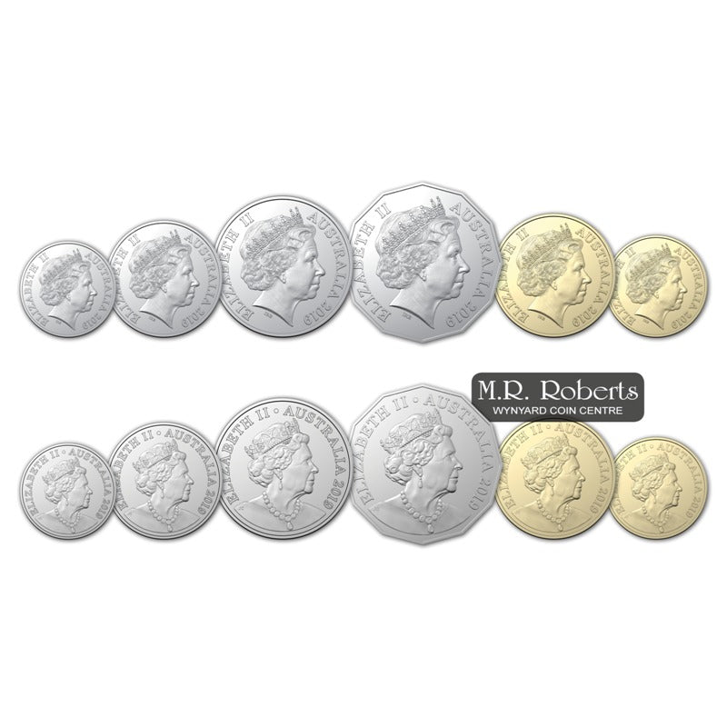 2019 Ian Rank-Broadley & Jody Clark Set of 12 Coins UNC