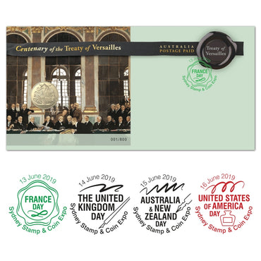 PNC 2019 Treaty of Versailles Overprint Set of 4