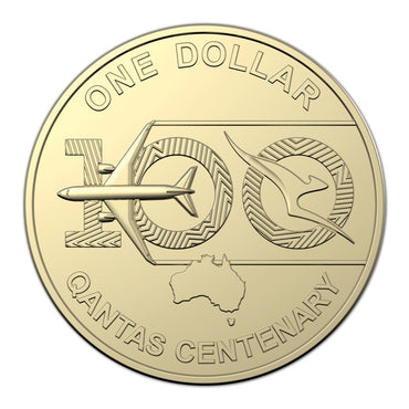 $1 2020 QANTAS Centenary UNC REVERSE | $1 2020 QANTAS Centenary UNC OBVERSE