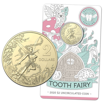 $2 2020 Tooth Fairy UNC | $2 2020 Tooth Fairy UNC REVERSE | $2 2020 Tooth Fairy UNC OBVERSE