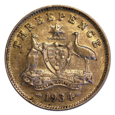 Australia 1934/3 Overdate Threepence