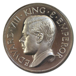 Australia "1936" King Edward VIII Silver Pattern Crown FDC